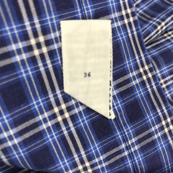 Ralph Lauren Shirt Mens Medium Blue Plaid Blake Button Down Cotton Long Sleeve - Picture 9 of 10